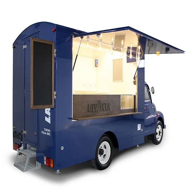 16ft black Food Carts Shop standard deep fryer Mobile food Trailer Pizza hot dog Customized food truck with full kitchen