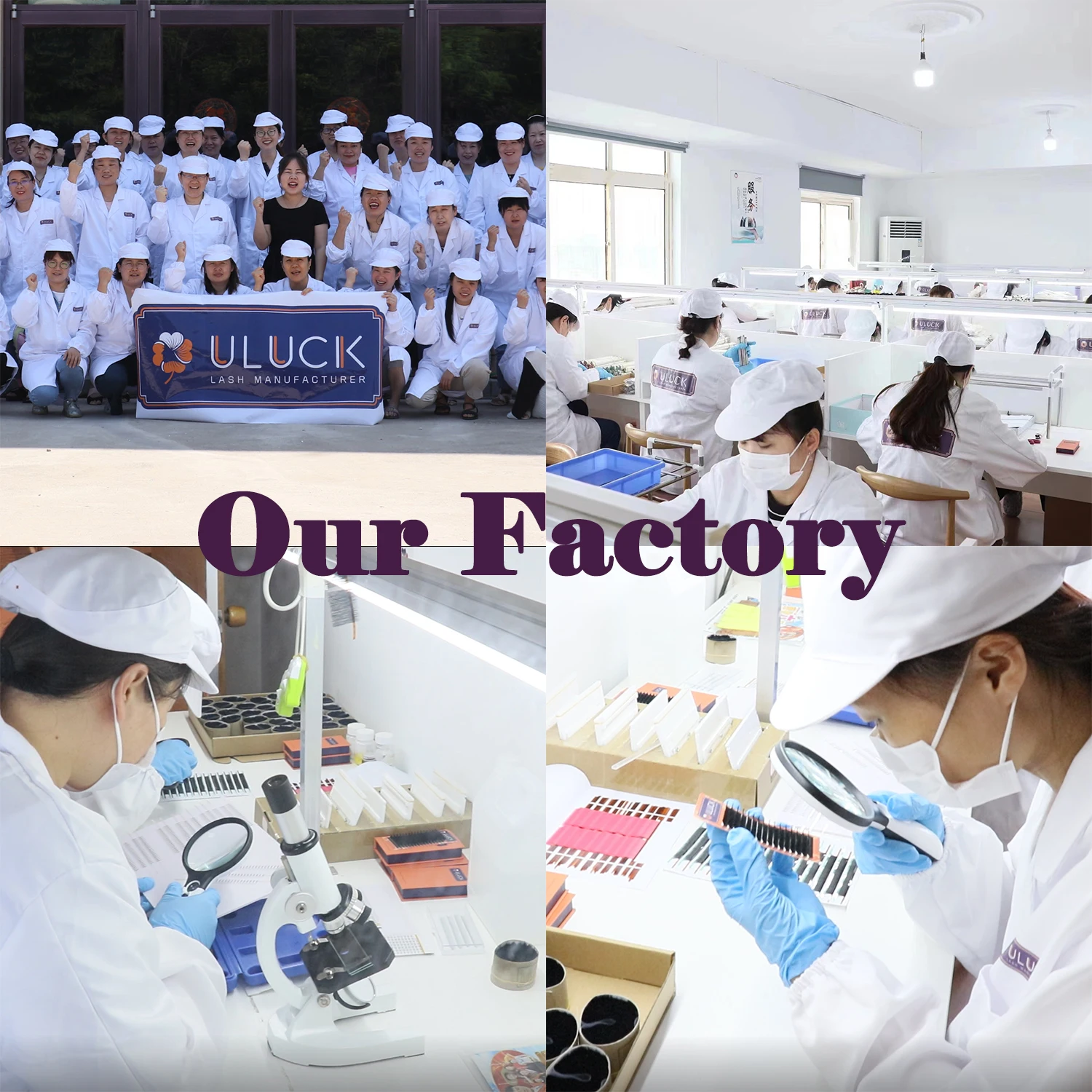 ULUCK High quality hot sale no sticking high temperature resistance Easy pick up fast fanning eyelash extensions