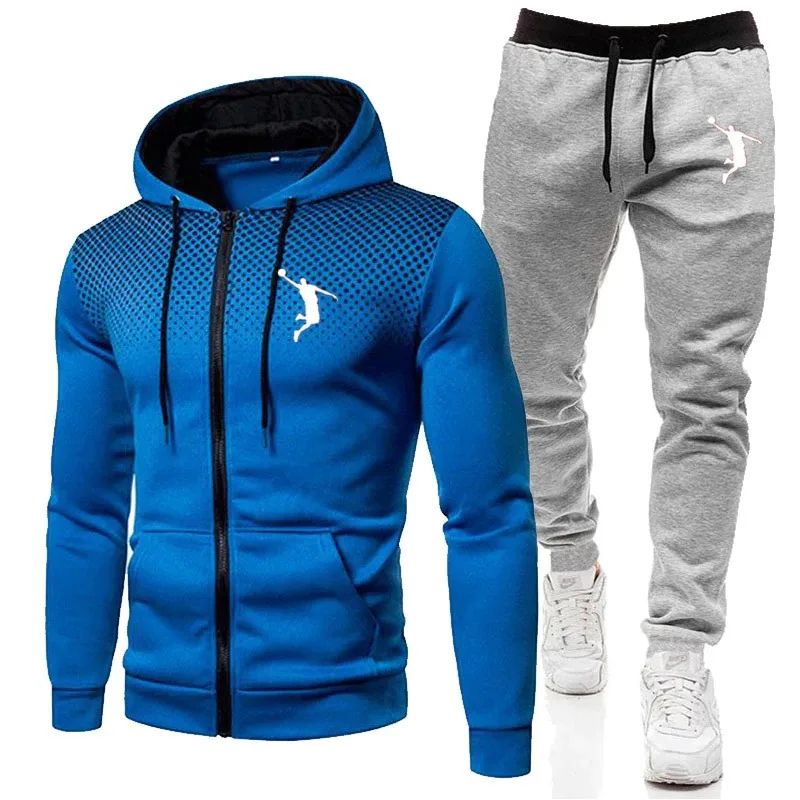 custom mens 2 piece cargo pants set tracksuits