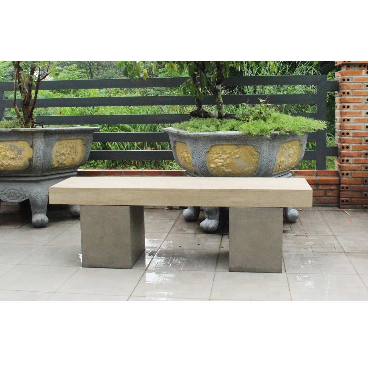 Bench with Top High Quality Absolutely waterproof, suitable for all weather outdoors Outdoor Furniture for Best Price