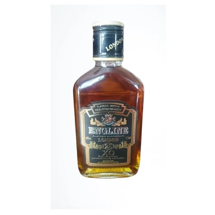 Grape Brandy Caramel Colour Bottle Distilled Alcoholic Beverages Finest Blended 175ml Premium Brandy