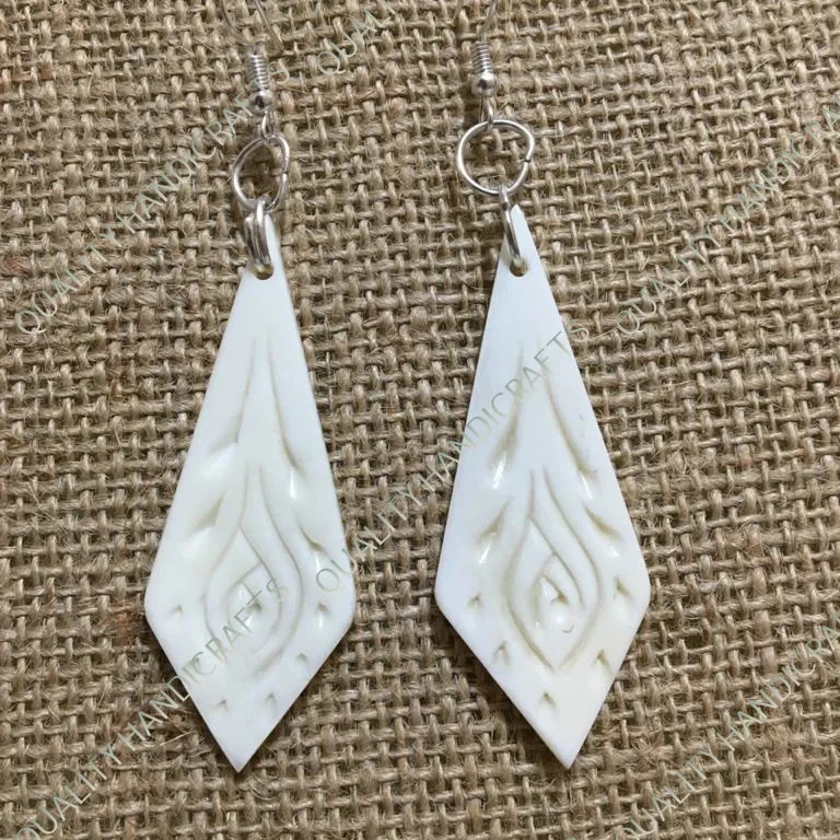 Wholesale New Best Design Buffalo Bone Antique Handcrafted Earrings Women fashion jewelry From India by Quality Handicrafts