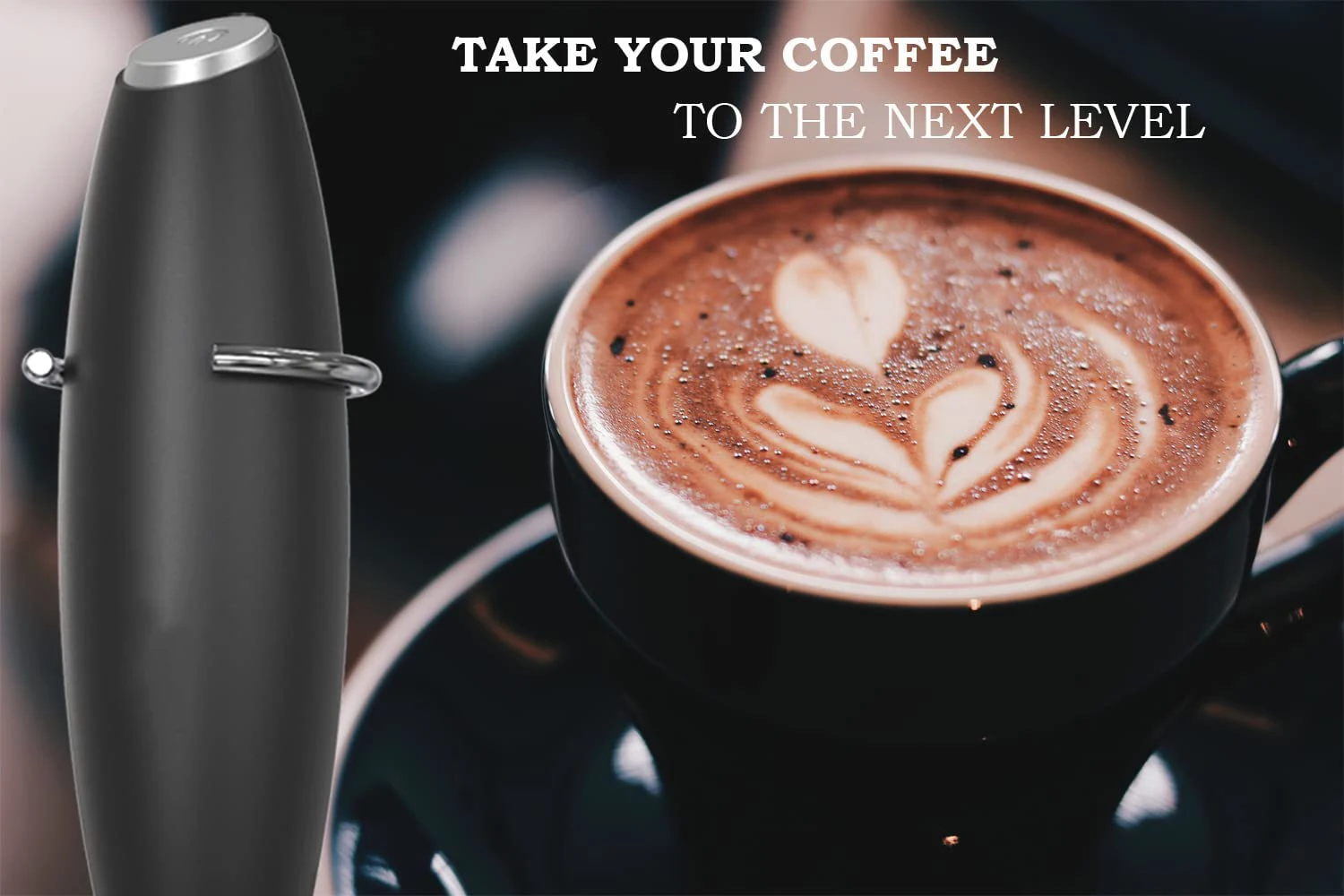 Amazon Hot Sell Automatic Battery Operated Mini Milk Foamer for Coffee