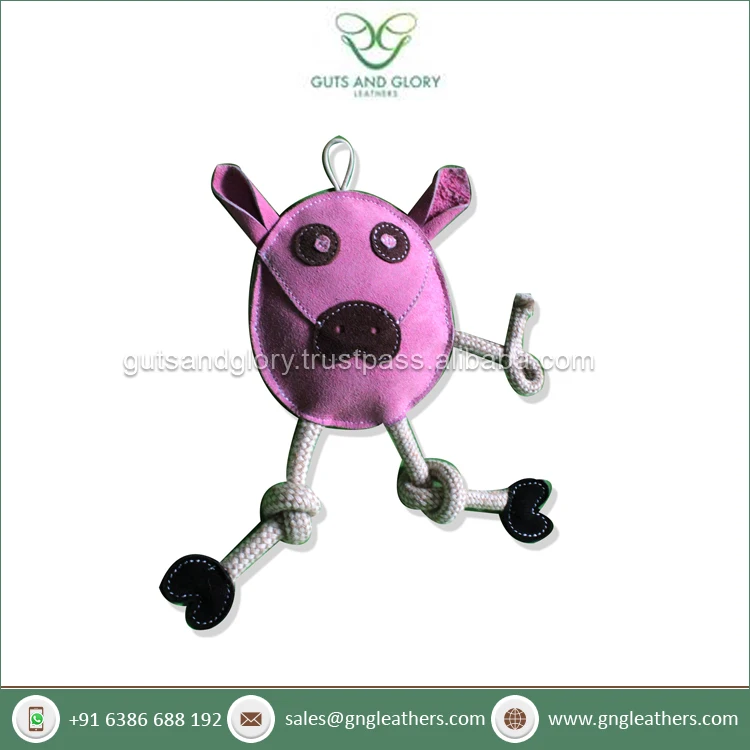 Exceptional Quality Wholesale Selling GNG-PT2404 Suede Pig Face Dog Bite Toy | Customized Color and Shape Available