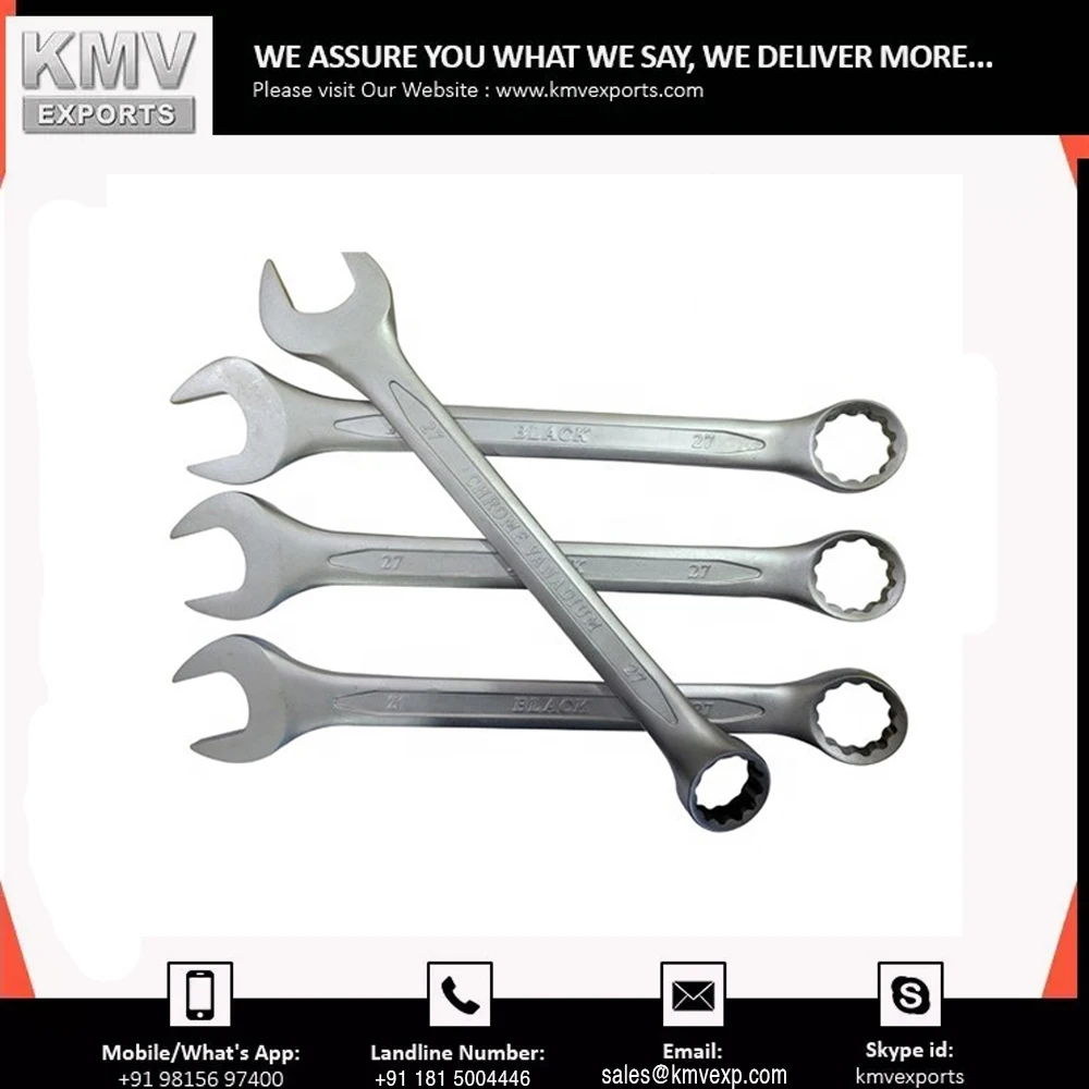 High Quality 27mm Combination Spanner Wrench Set Mirror Polish Chrome Finish Industrial Filter Wrench Direct Factory Price