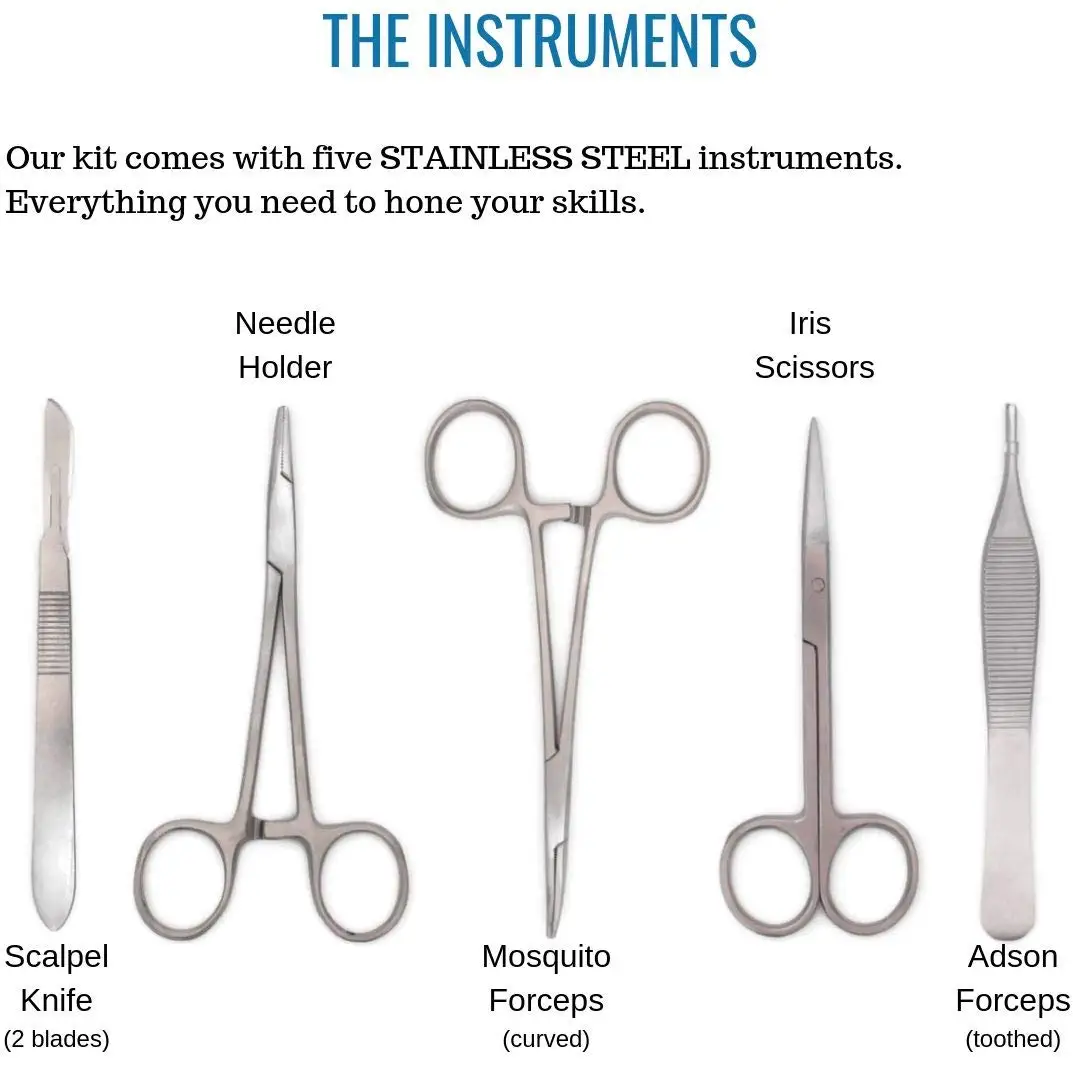 6 Pcs Suture Set Veterinary Medical Surgical Instruments Minor Surgery Kit best seller in cheap price supplier from Pakistan