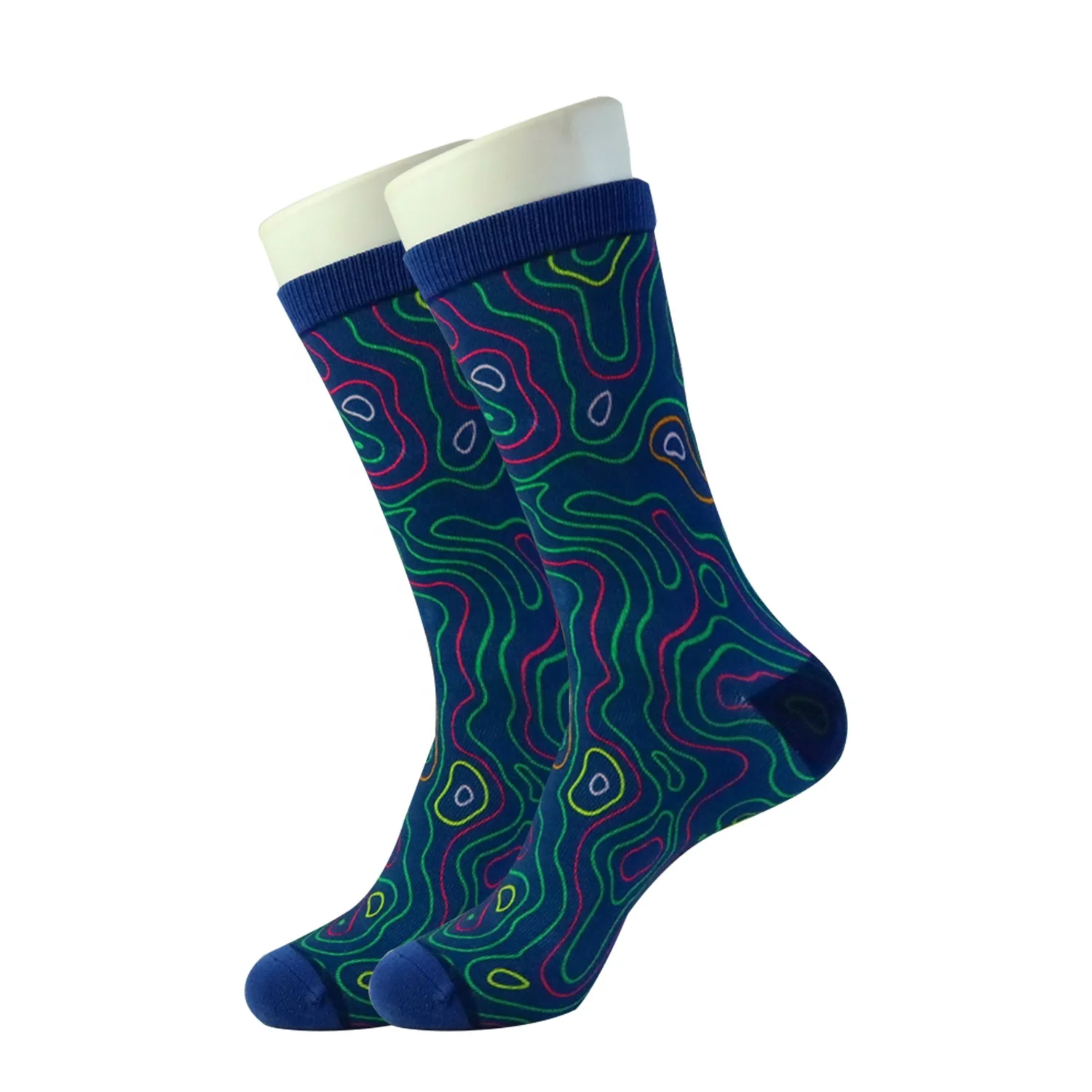 custom design outdoor waterproof Sublimation Socks Digital custom print cotton soft winter socks