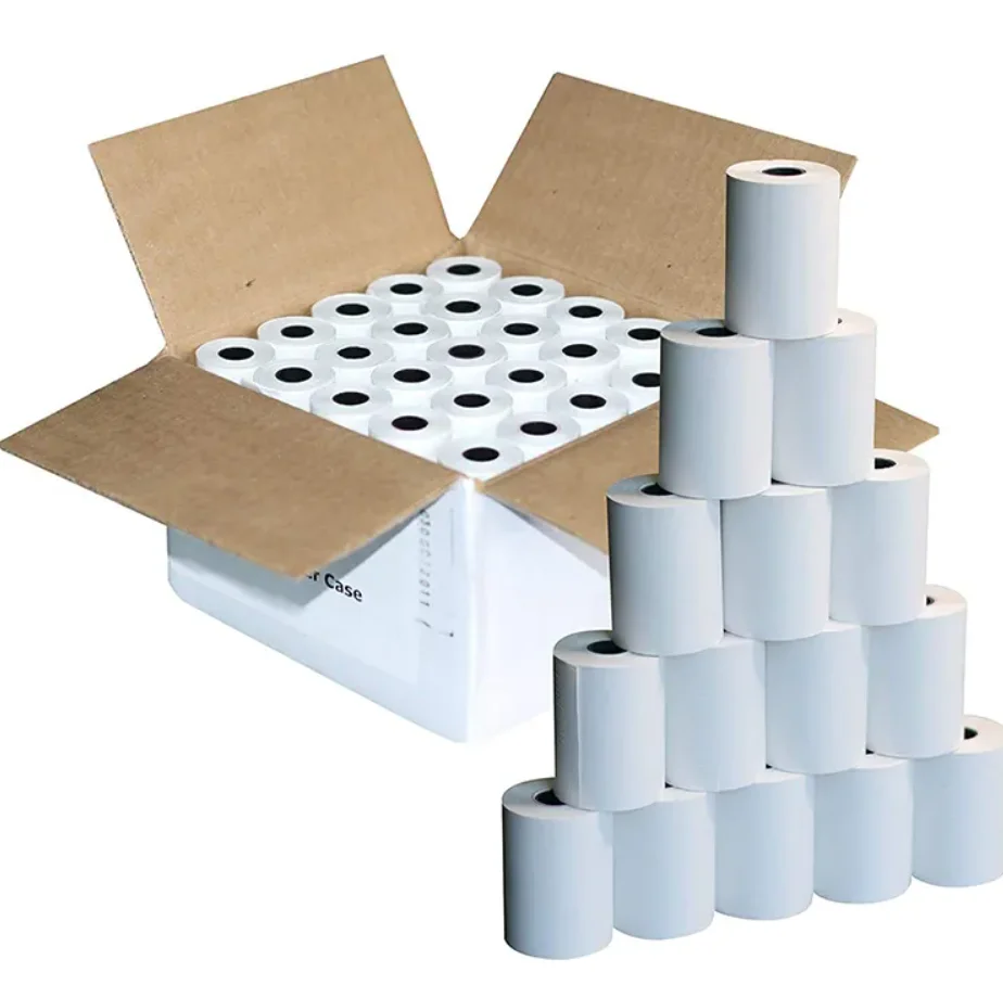 France Manufacturer 57*40 80*80mm thermal paper roll for cashier receipt POS ATM bank thermal paper roll
