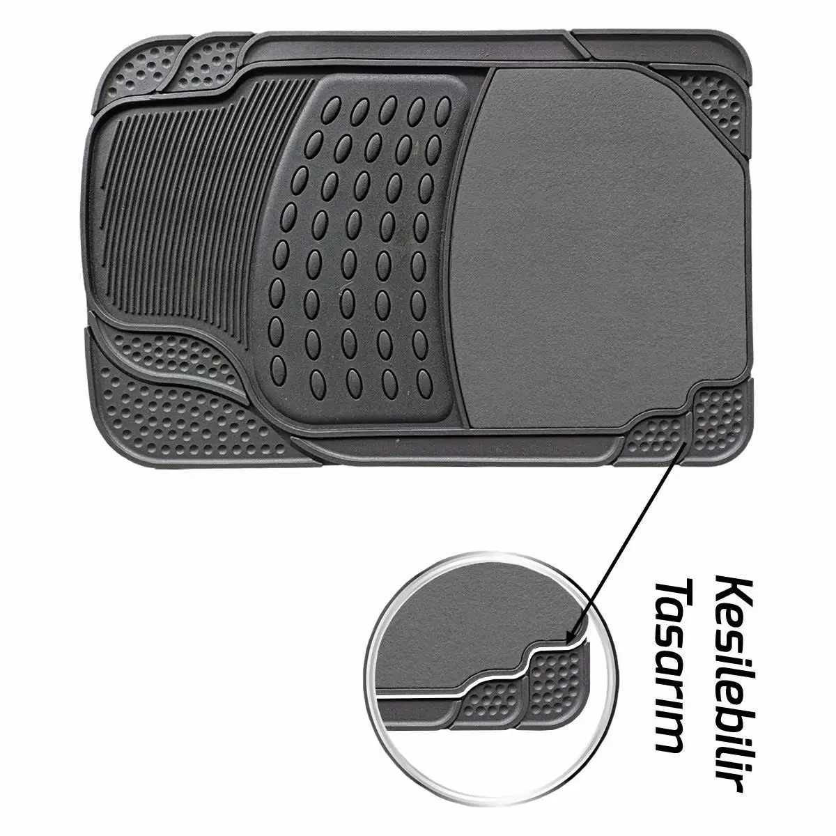 Hot Sale Auto Durable Easy Cleaning Fancy Floor Covering Car Floor Mat Trunk Boot Liner Used BLACK OEM Sets Inside Pcs Color TPE