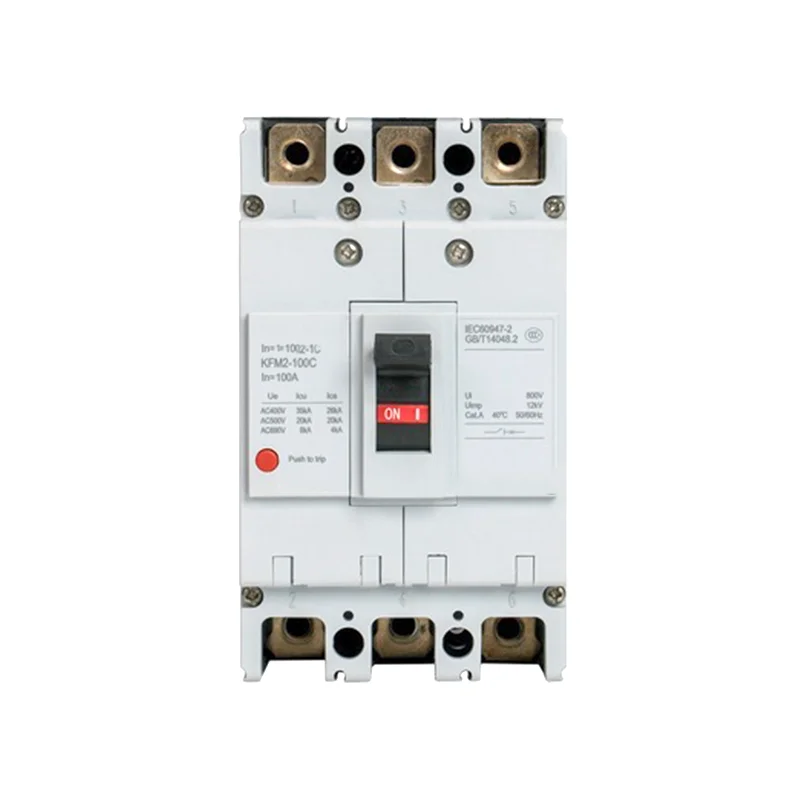 Motor Protection Ac 4p Busbar Mccb Case Circuit Breaker