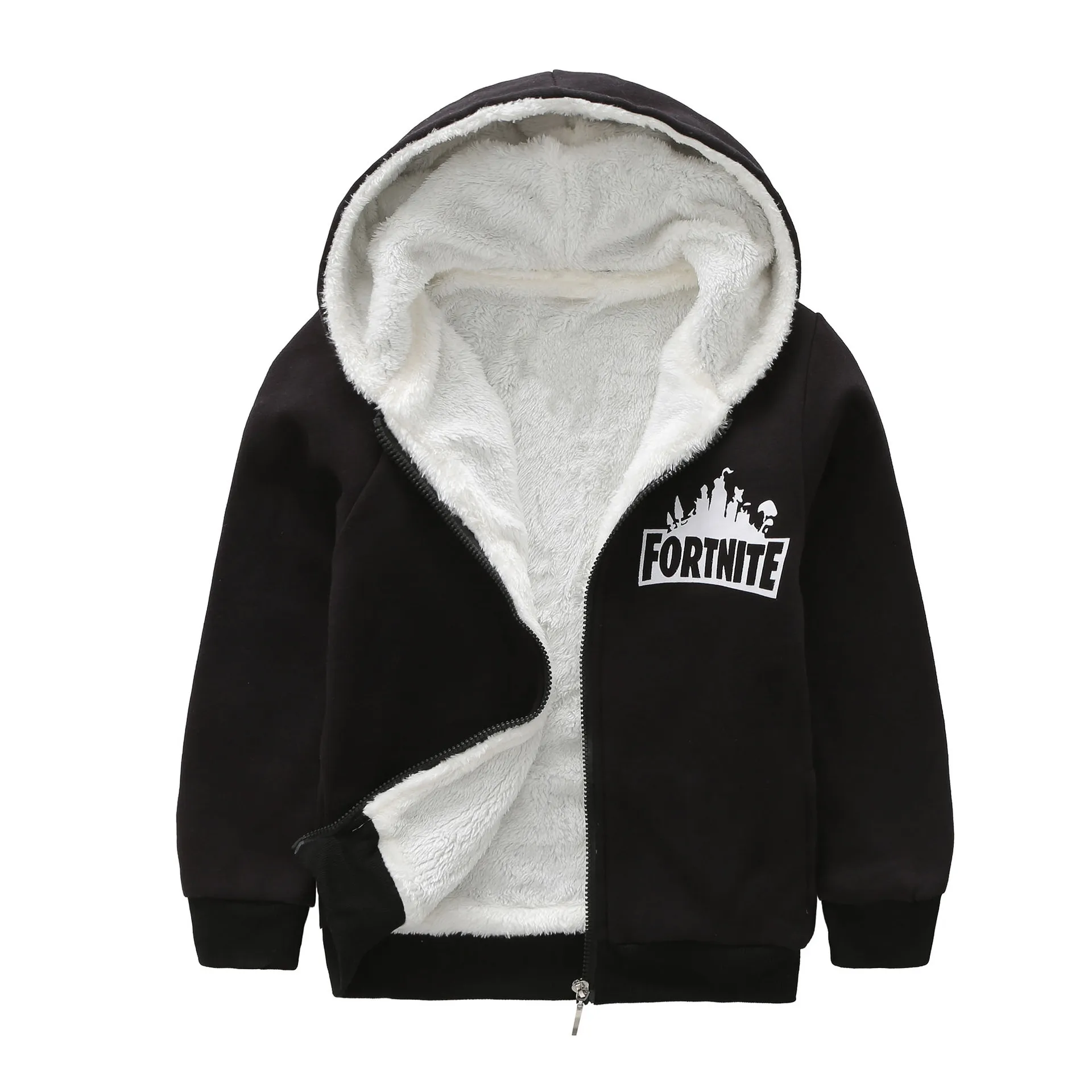 Beautiful Plain Printed Pattern Kids Hoodies with Zipper Closure Casual Style Winter Wear Sweatshirt Hoodie for Boys Children