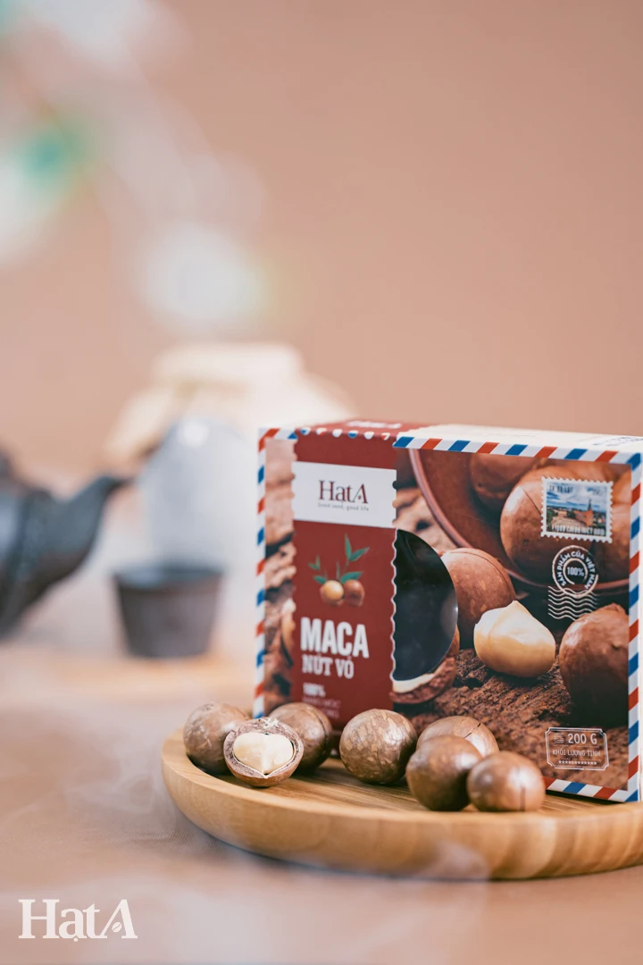 Best Selling Organic Macadamia Nuts Made In Vietnam Box 200g Per Box Hat A Brand Bulk Bag Vietnamese Nuts