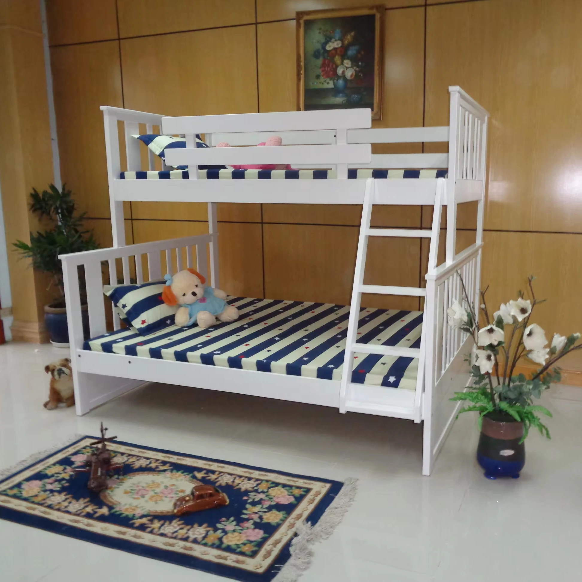 Export Worldwide Bunk Bed For Sale Full Size Bed Wooden Hardwood Top Sale Modern For Sale Kids Ready From Vietnam Manufacturer