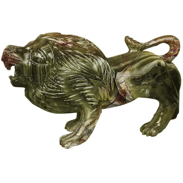Hot Sale Wholesale Natural Stone Carving Lion Sculpture Animal  Figurine Statue Craft Gift Decoration High Good Quality