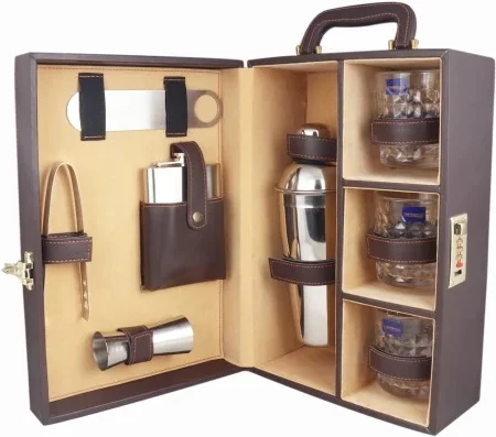 Hot Selling Bar Tools Set Stainless Steel Mirror Polish Bartender Kit Bar Accessories Gold Bartender Set Bar Tools Gift Pack