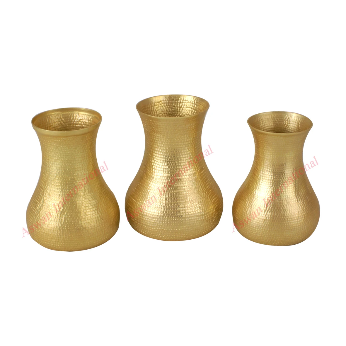 Premium Range Matt Gold Brass Flower Vase Hot Selling Trendy Designed Home Decoration Metal Vases At Reasonable Price