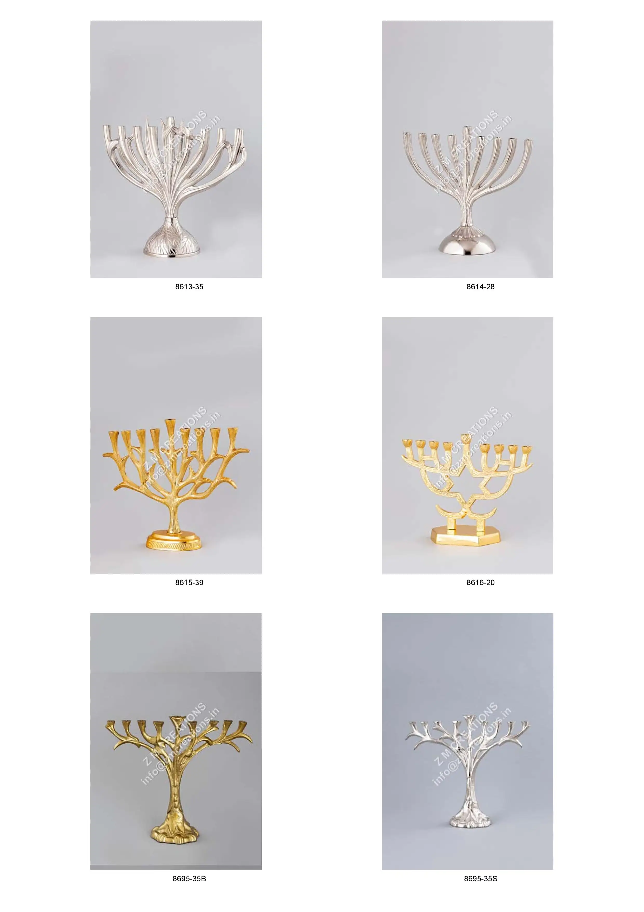 Brass Menorah Small Size High Quality Israel Jerusalem Judaica Menorah Seven Branches Candle Holders Menorah