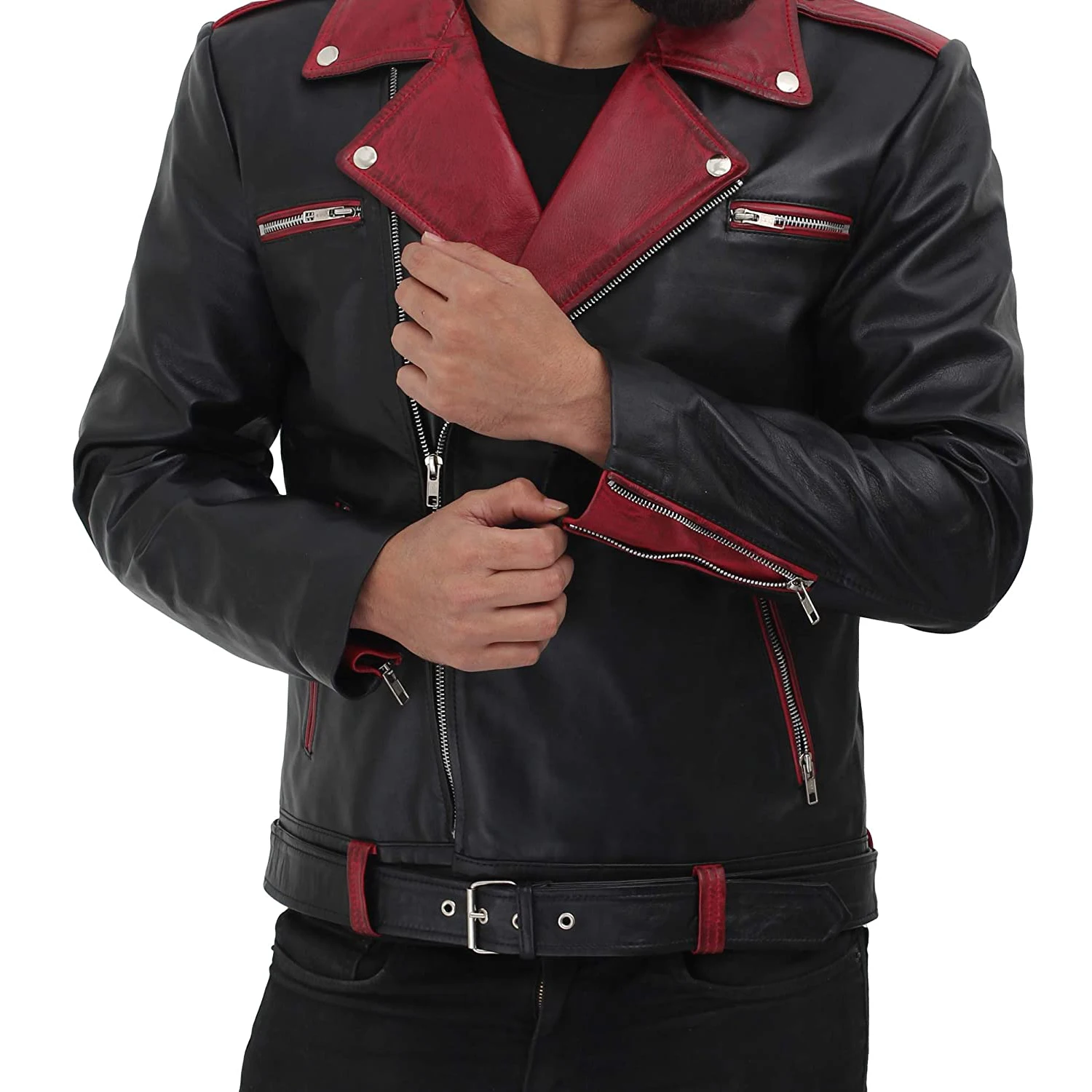 Best Price Custom Men Fashion Leather Jacket New Design Made In Pakistan Fashion Real Leather Biker Jacket