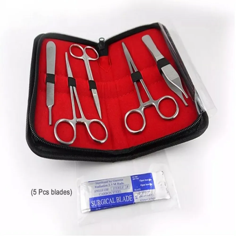 Medical Students Surgery Practice Kit 6 Pieces Surgical Instruments Set Practice Surgeries Sets Wholesale High Quality Tools