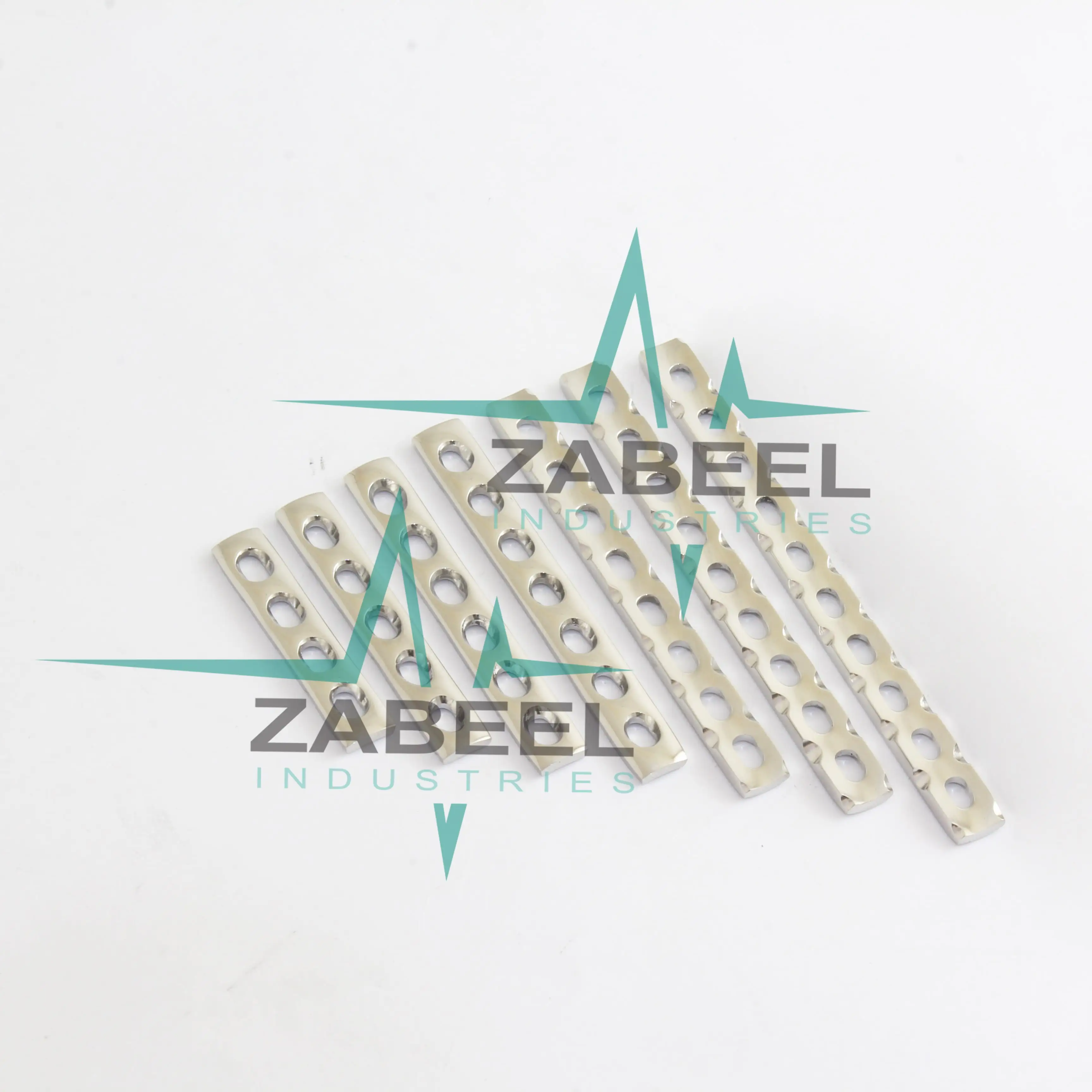 2.4mm LC-DCP Plates & Cortical Screws Set & Screws Driver 109 Pcs Ortho/Vet Implants + 1 PC of Hex Screw Driver by ZaBeel Indust