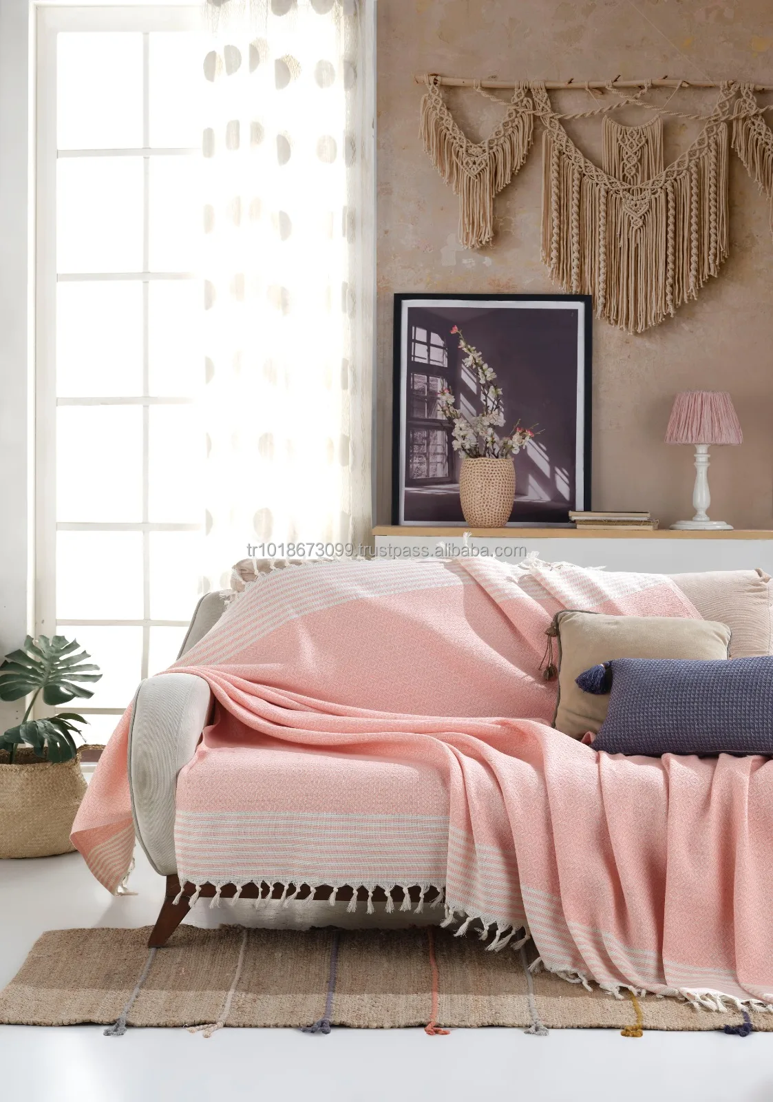 100% Cotton Sofa Covers Couch Throw Protector Made in Turkey High Quality Ready Stock Washable Armchair