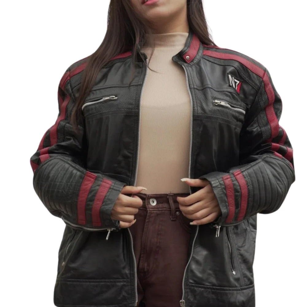 Womens Leather Jacket Biker Leather Jacket Oversized Womens Biker Leather Jacket