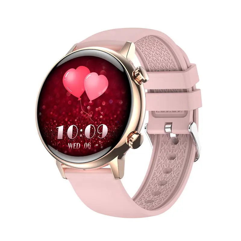 Fashion Ladies Smartwatch IP68 HK39 AMOLED Screen 1.1 inch Heart Rate Sleep Monitor Calling Women Smart Watch 2023