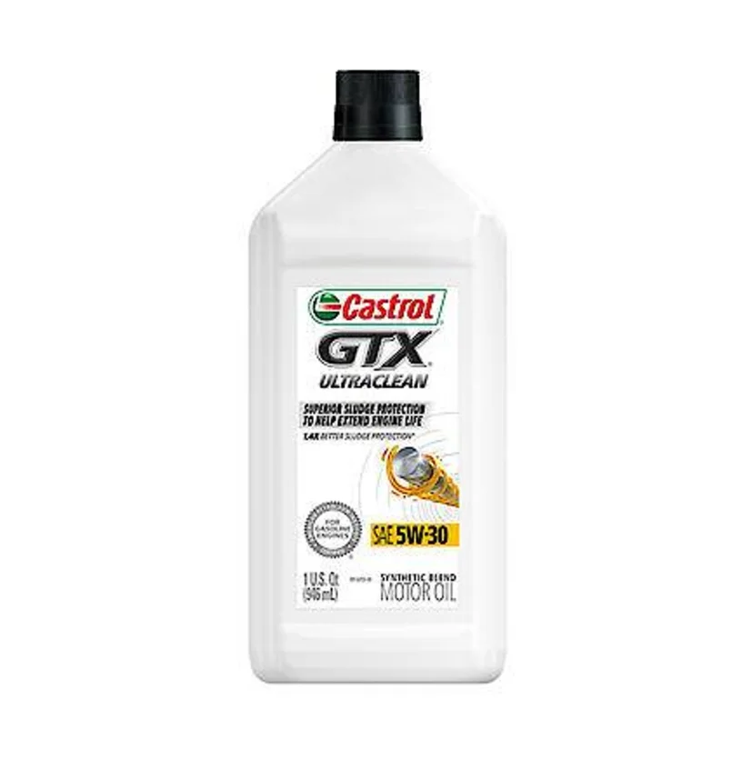 Castrol GTX 15A66C Ultraclean 5W-30 Synthetic Blend Motor Oil, 1 Quart, Pack of 6