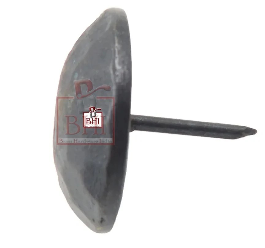 High Quality Handmade Forged Medieval Style Vintage Shoe Nail Wrought Black Iron Nail Wood Crafts Door Furniture Decorative
