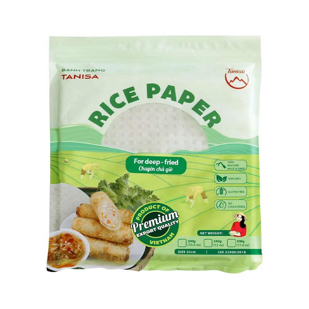 Best Product Vietnamese Edible Rice Paper For Salad Spring Rolls Or Deep Fried Skin Wrapper