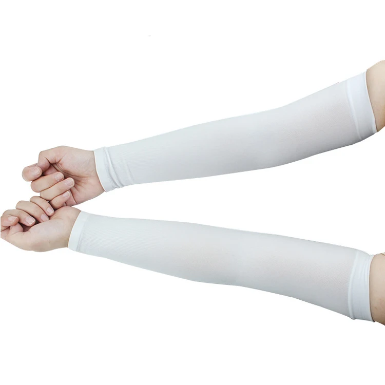Popular OEM Cool Customized White Blank Sublimation Sun Protect Arm Sleeves For Unisex Outdoor Sport with custom logo design