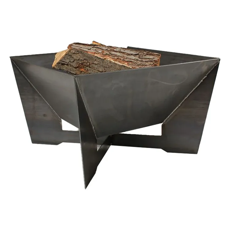 portable outdoor corten steel wood burning bowl firepit out door metal garden camping fireplace fire pit