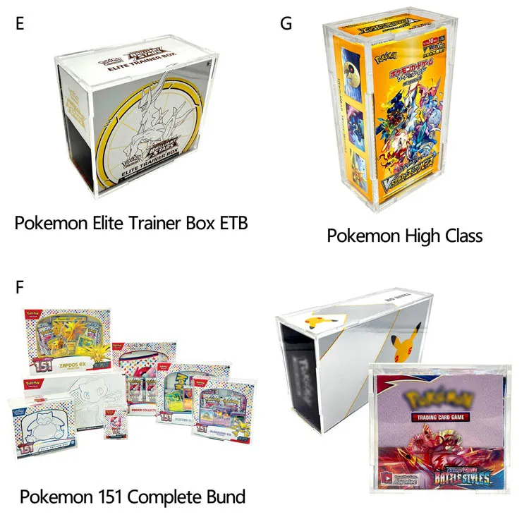 Акриловая коробка для бустера pokmon tcg