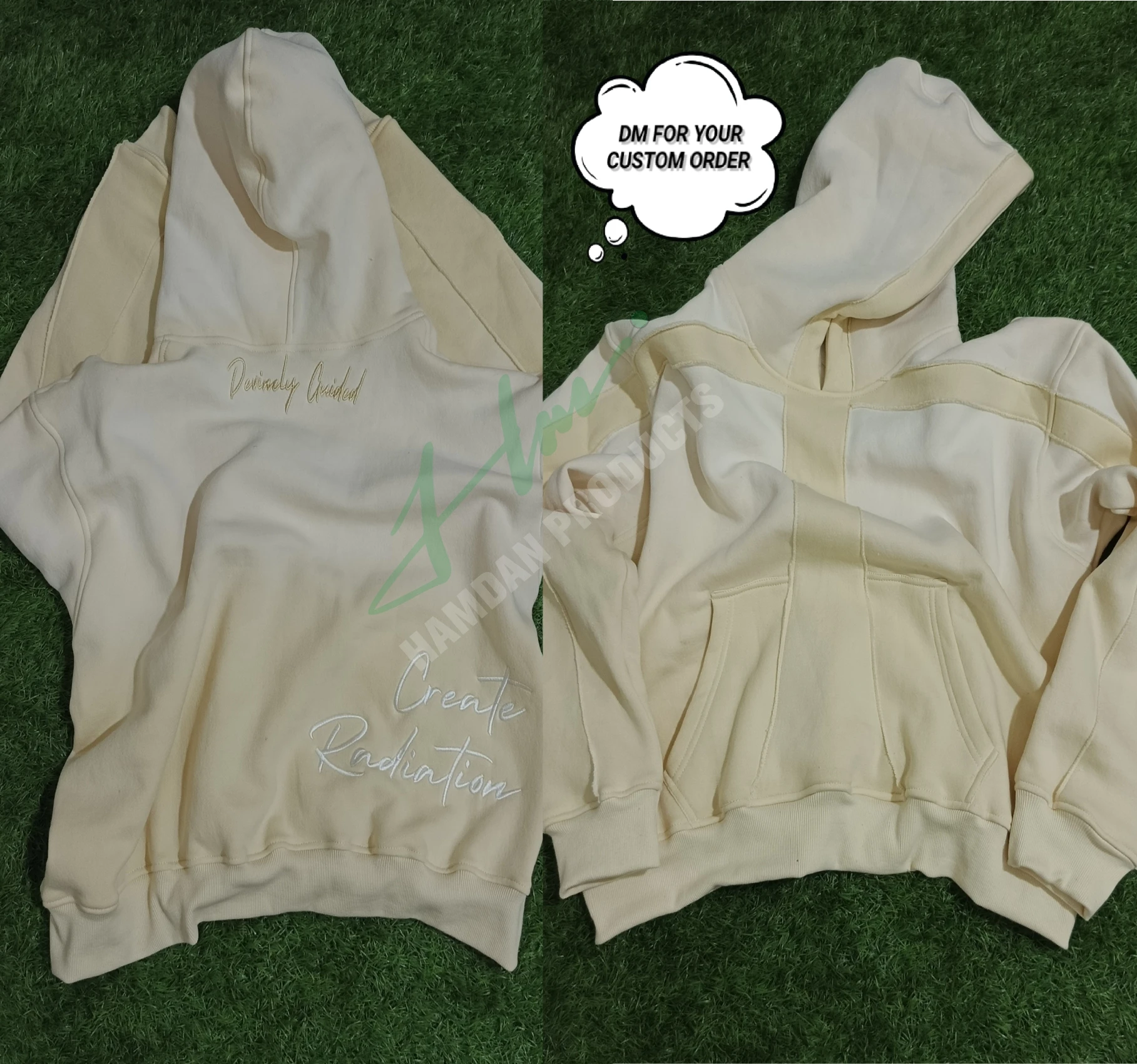 High Quality Custom Oversized Pullover Hoodie for Men No String Hoodie 500 GSM Cotton Made in Pakistan