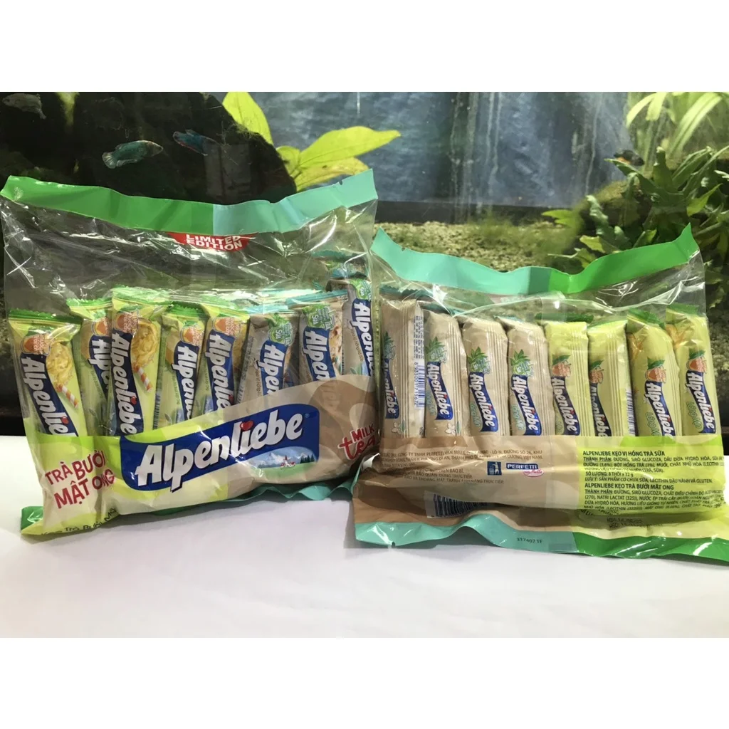Cheap Price Export Confectionery Alpenlieb Milk Tea and Pomelo Honey Tea Flavor Hard Candy 512gx24bags Jawbreaker Candy