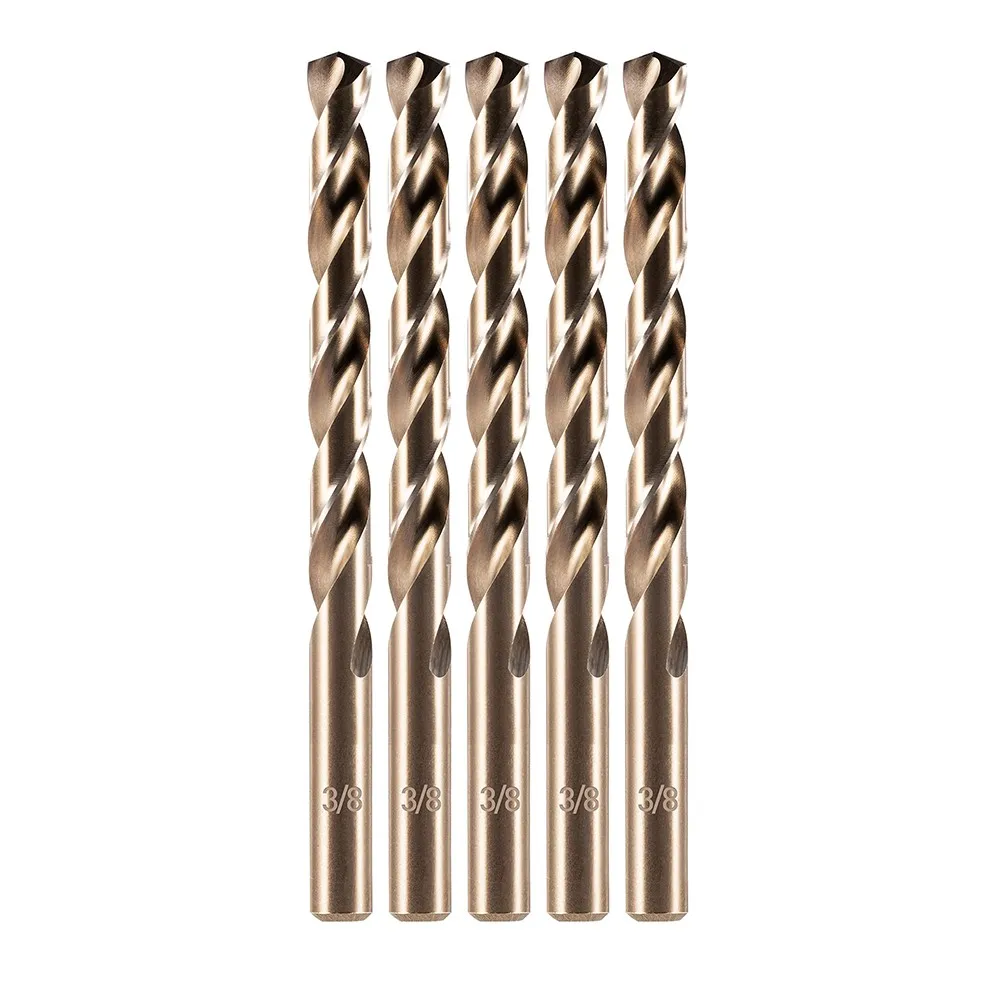 Factory Price 0.5-14mm DIN 338 Fully Ground 5% Cobalt m35 HSS Drill Bits for Metal Drilling