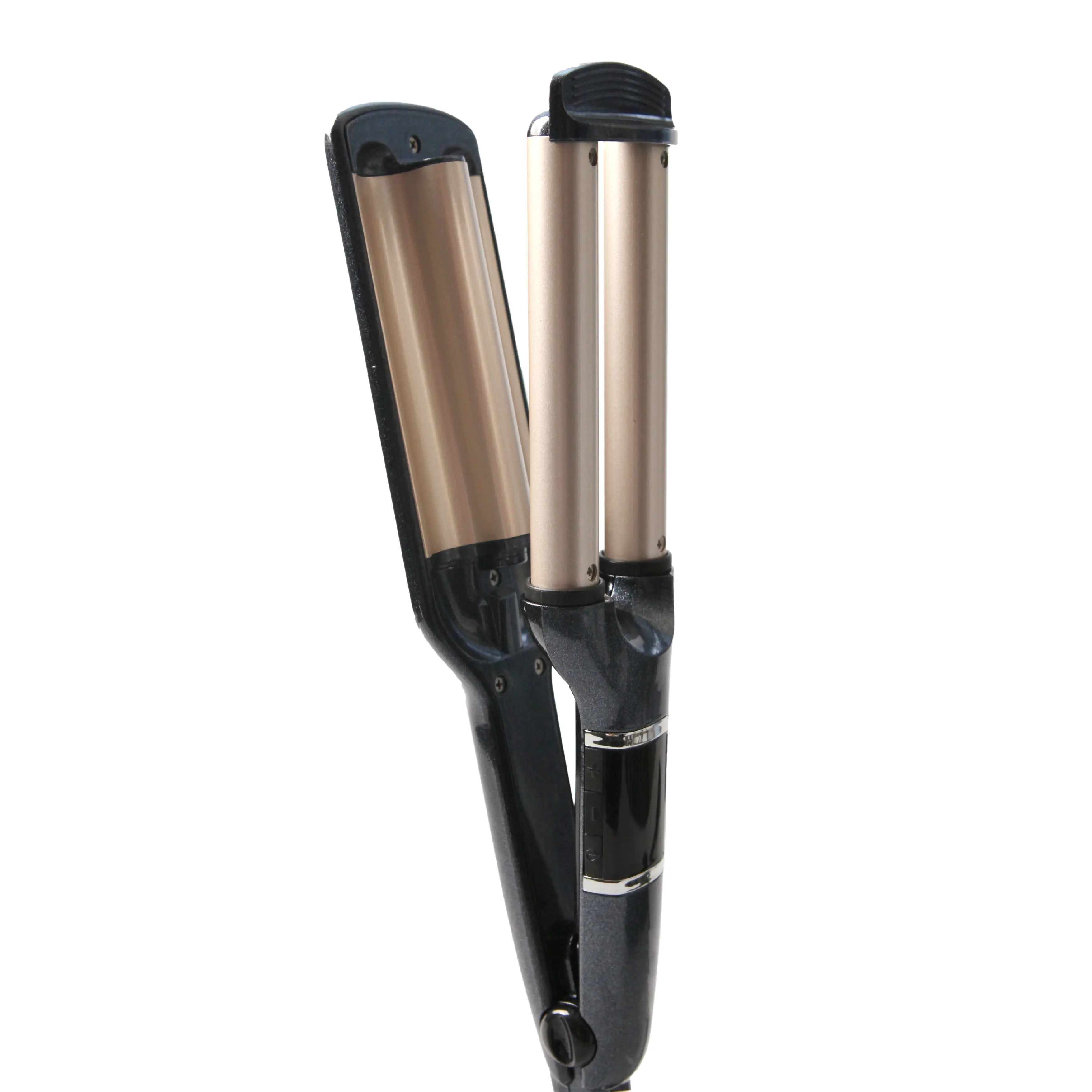 New Style Multiple Fast Ptc Heating Titanium Coated Plate Plamcha De Pelo Rizador 2 En 1