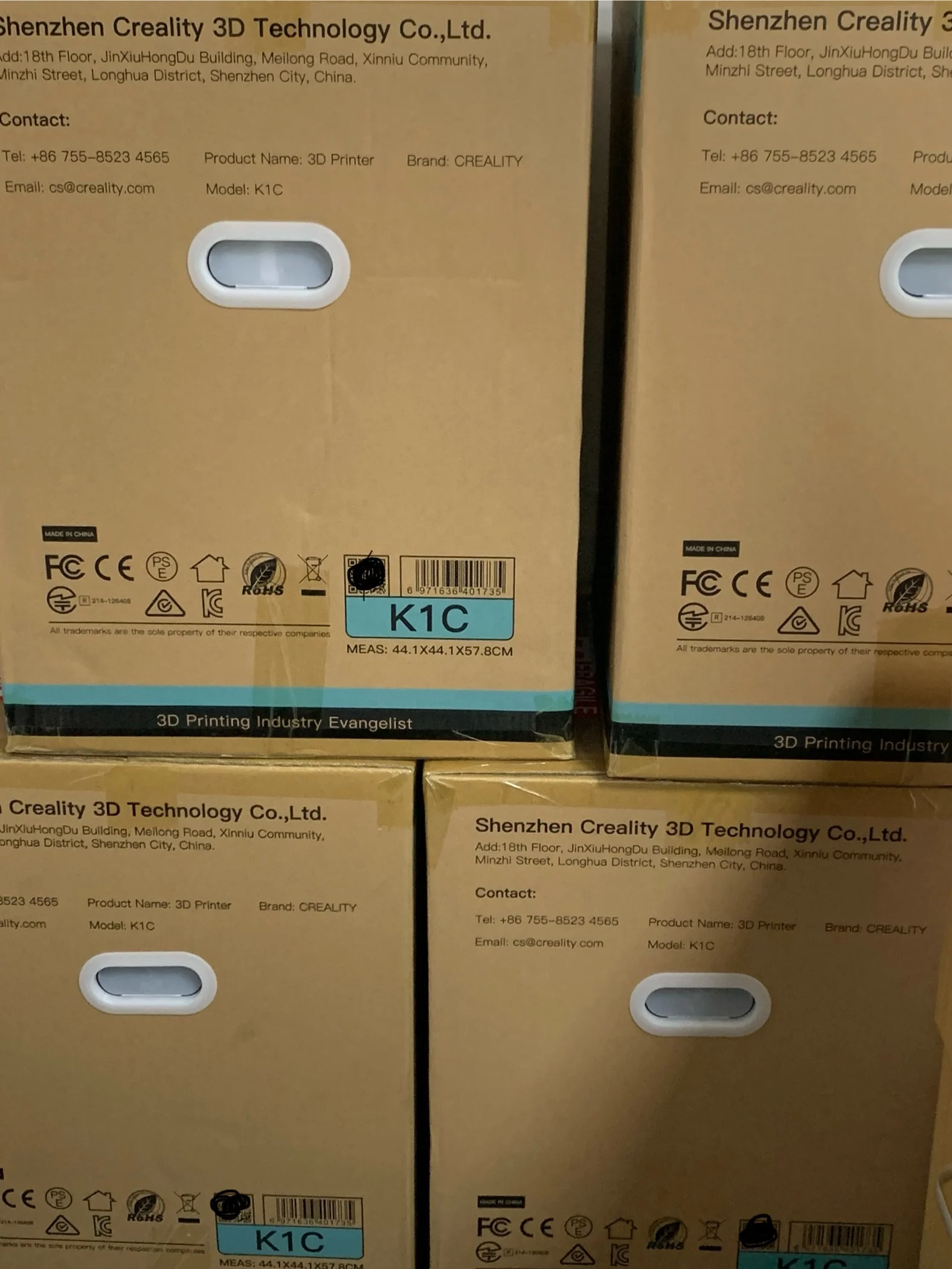 High speed K1C 3D Printer K1 Combo New Version 3D Printers with 600mm/s Fast Printing Speed Auto Leveling and AI Camera