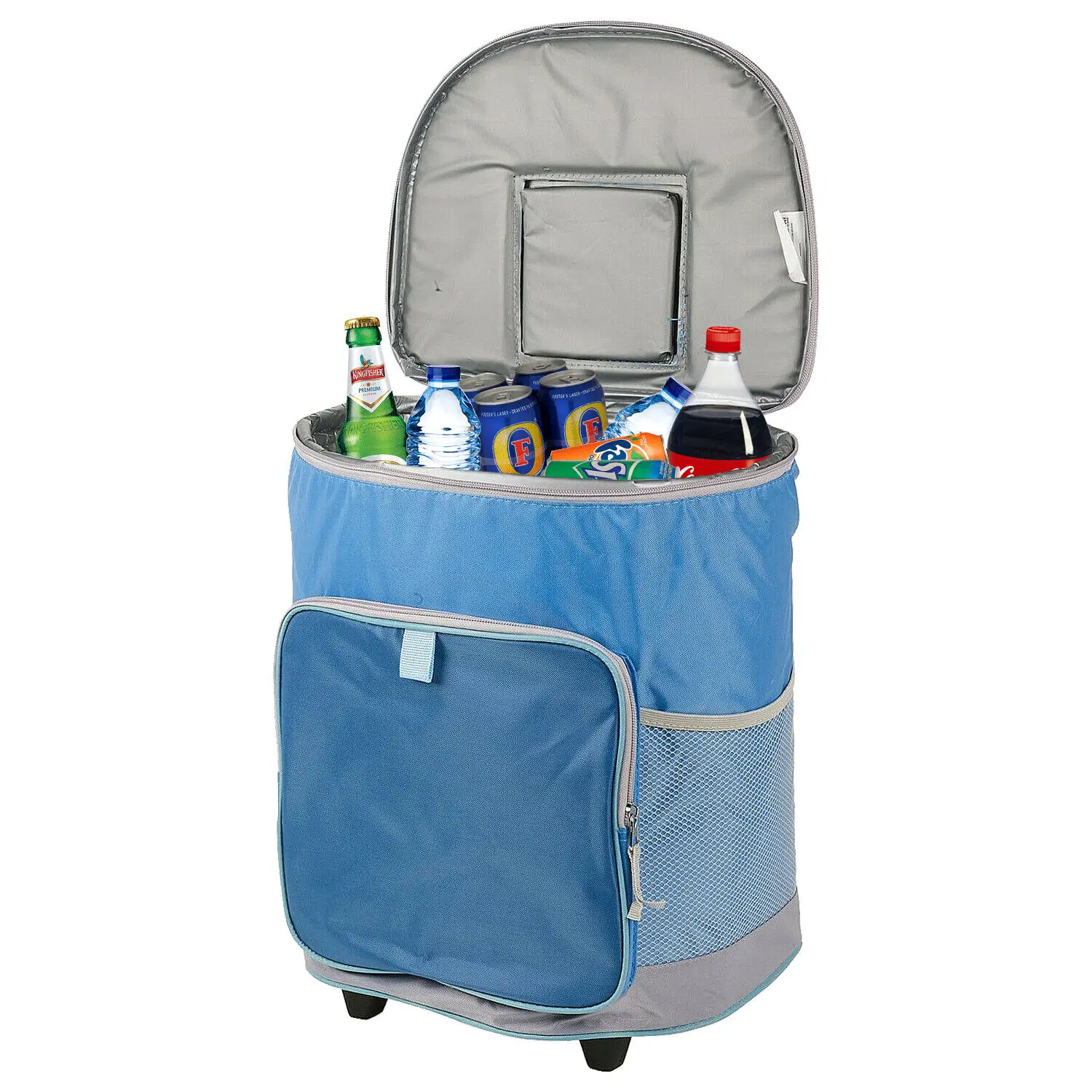 Wholesale Factory Foldable Insulated 28L Cooler Cool Bag Box Trolley Freezer Portable Wheeled Travel Picnic