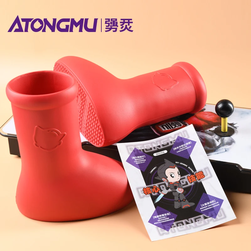 2023 New Designer Wholesale Latest Sneaker Mid-leg Water Proof Christmas Boots Custom  EVA Cartoon Astro Big Red Boots