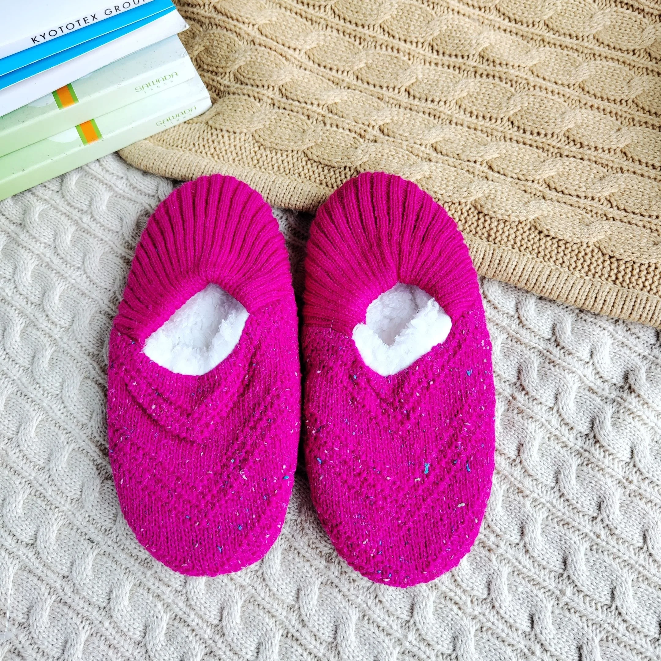 slipper socks with rubber sole for adults slipper socks with rubber sole fashionable knitted floor socks