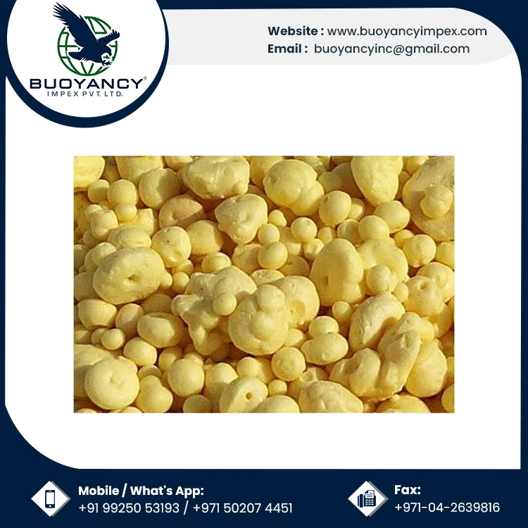 99 High Purity Yellow Industrial Grade Granular Sulphur Indian Supplier