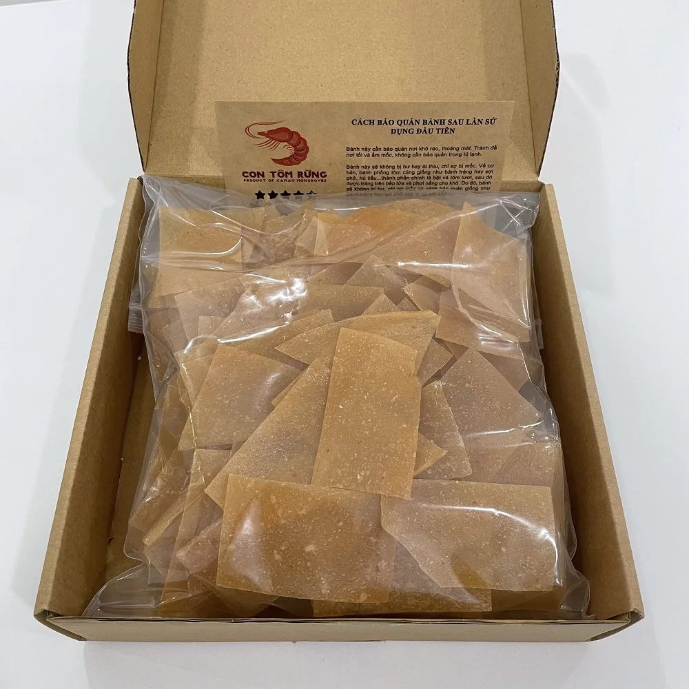 Fried Snacks Meat Poultry & Seafood Rectangle Fresh Natural Chilli Salty Taste CRISPY Shrimp Puff Cake