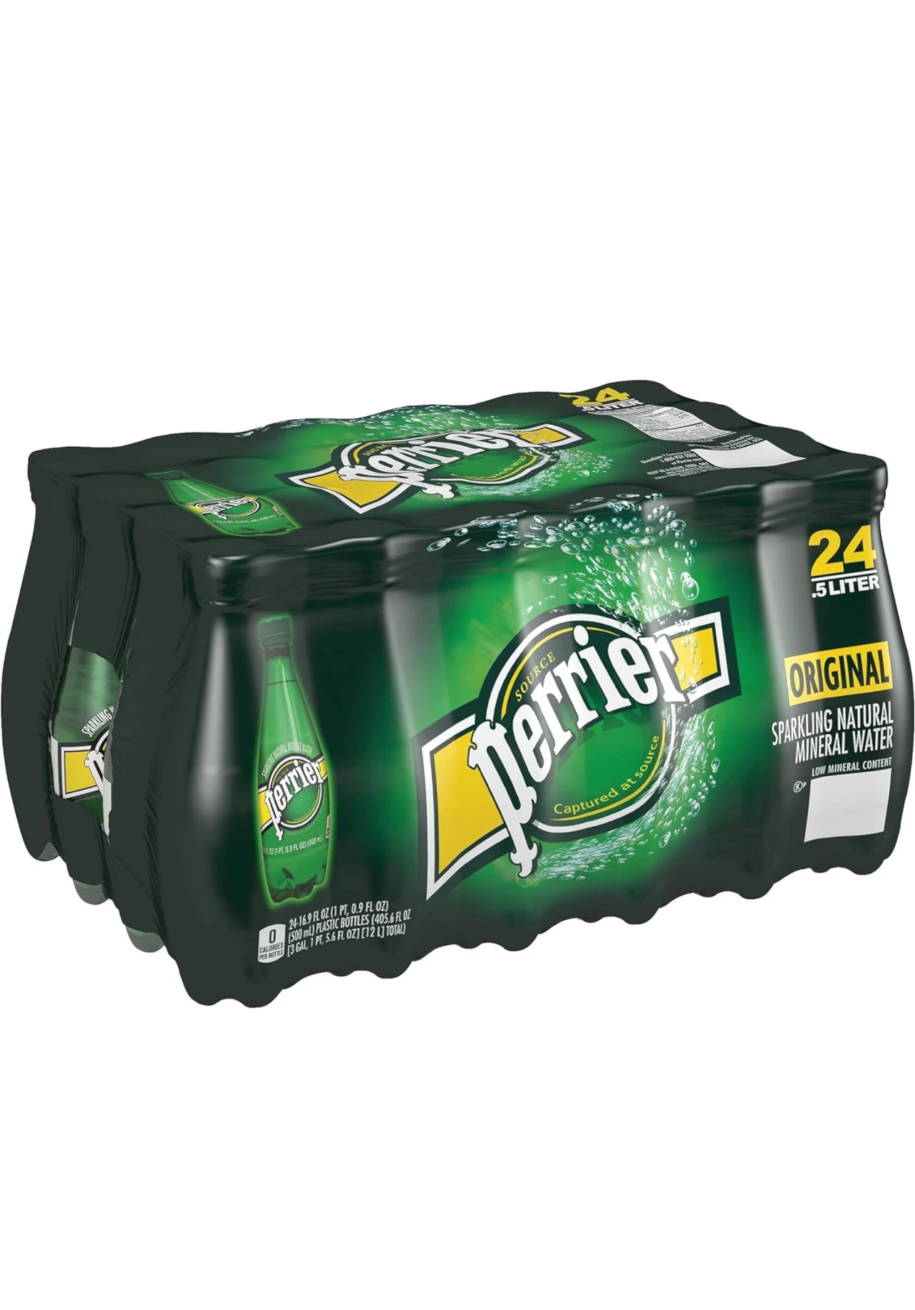 Perrier Sparkling Natural Mineral Water, portable plastic: 24-Count (16.9 fl. oz) Wholesale Price