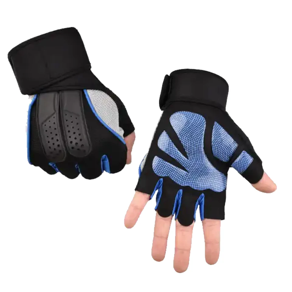 Wholesale 2024 Custom OEM Workout Fitness Gym Hand Grip Weightlifting Workout Gym Gloves Palm Protection with customize colors