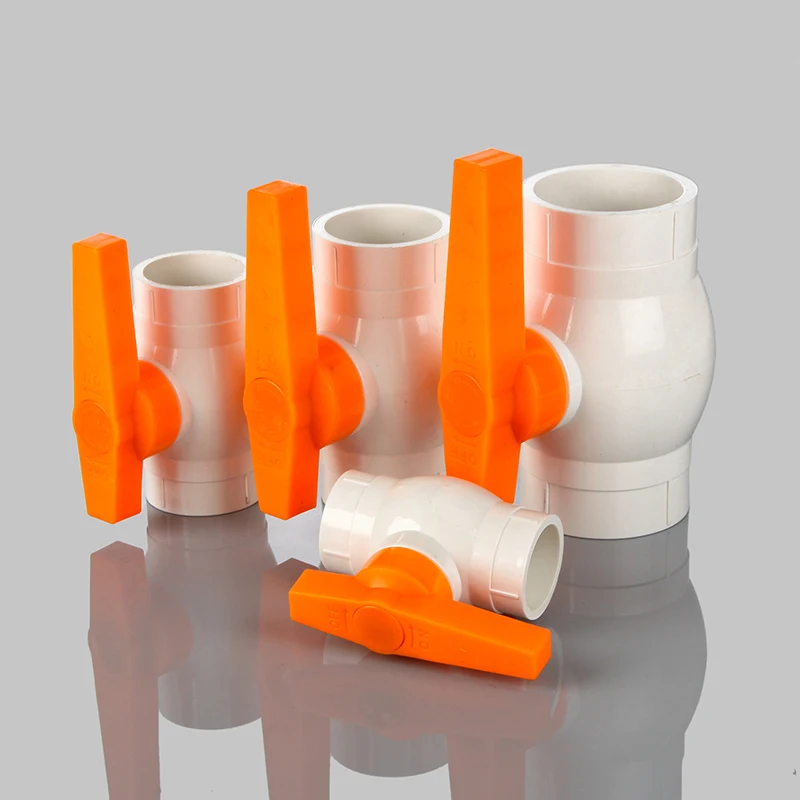 new handle plastic ball valve ANSI socket BS thread upvc ball valve custom handle color ball valve for India Pakistan Market