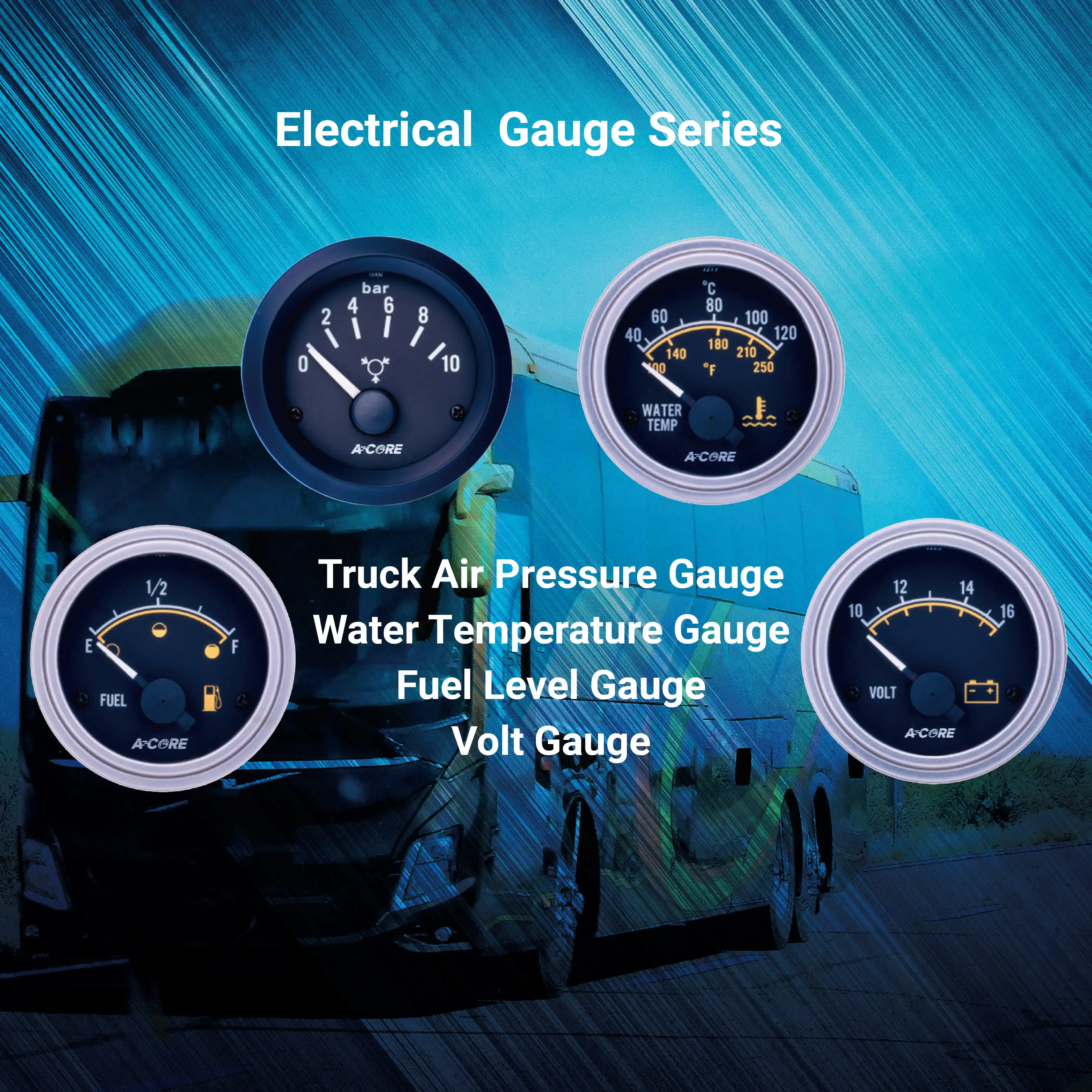 52mm Auto Meter Electric Water Temperature Gauge