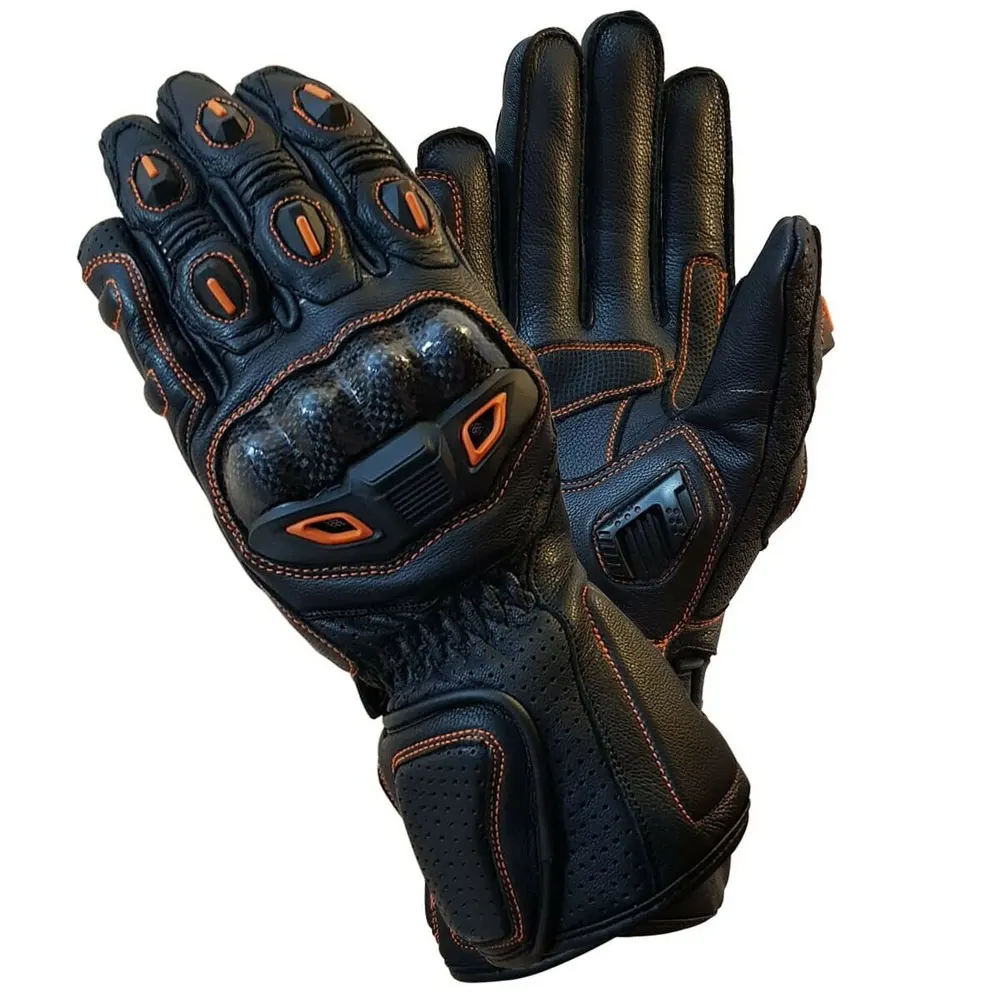 ODM Services Good Quality Motorbike Gloves Customized Logo Printing Racing Wear Leather Material Motorbike Gloves