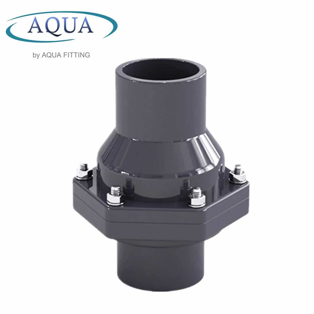 PVC Plastic UPVC Single Union Socket Wafer Check Valve Water Industrial Usage