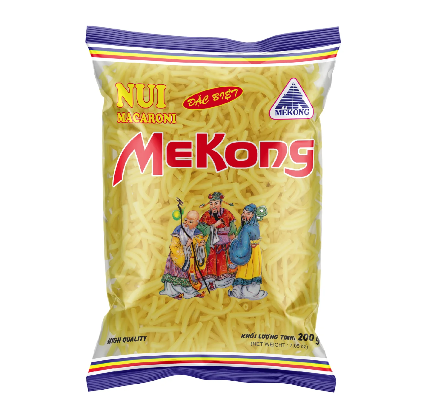 HACCP Certification Grain Noodle Products Skinny Long Shape Yellow Color Macaroni Rice Pasta With 24 Months Shelf Life